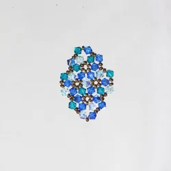  - Brooch Rhombus S Marissa -  - Laiton bronze
